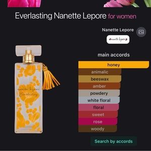 Nanette Lepore Floral Yellow & Gold Tassel Women's Fragrance Bottle